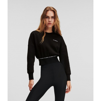 Karl Lagerfeld Branded Elastic Sweatshirt čierna