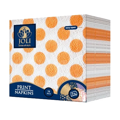 Joli Салфетки Joly принт точки 70бр (Jo56-77)