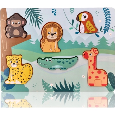 Adam Toys zábavné vkládací puzzle Safari 3D