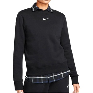 Nike Дамски пуловер Nike Women's Sportswear Phoenix Fleece Sweatshirt Jumper - Black / Sail (117-3175-0414)