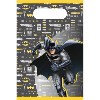 Batman papírová taška 8 ks 15,8 cm x 23,6 cm