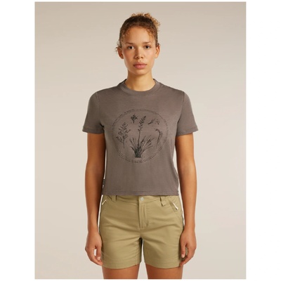 Icebreaker Merino 150 Tech Lite SS Crop Tee Seed Story Размер: L / Цвят: светлокафяв