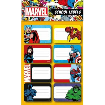 Pyramid International Marvel Školní jmenovky na sešity