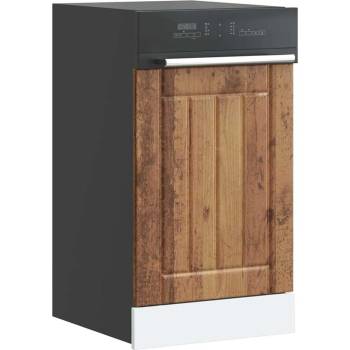 vidaXL Панел за миялна машина, Lucca, старо дърво, инженерно дърво (853895)