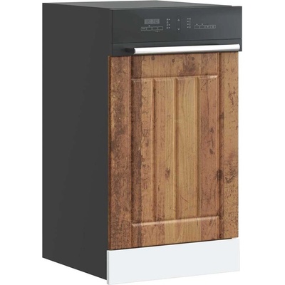 vidaXL Панел за миялна машина, Lucca, старо дърво, инженерно дърво (853895)