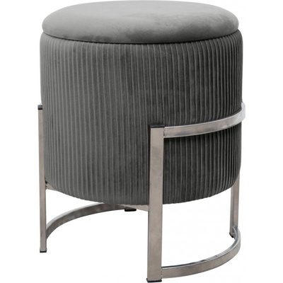 Ak furniture Taburet PURTO šedý