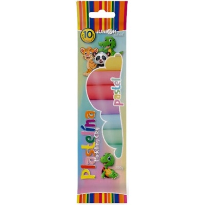 Plastelína JUNIOR – 10 pastelových odtieňov
