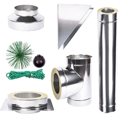 Solid izolovaný komín Slim Plus 0,5 120mm 1m – Zbozi.Blesk.cz