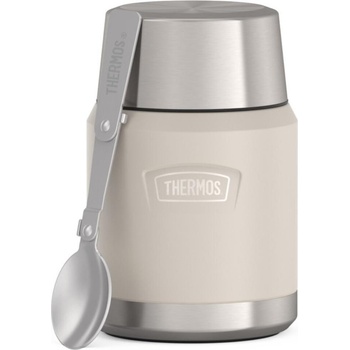 Thermos Icon Термос за храна със сгъваема лъжица, 470 мл, бежовосив, 2 ел (173081)