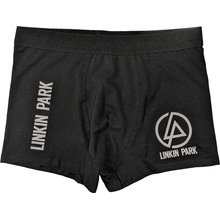 RockOff Pánske bavlnené boxerky Linkin park čierne s logom