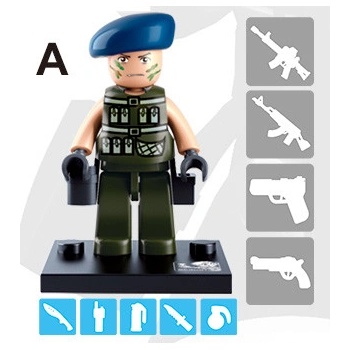 Sluban B0586A Figurky Policajti a zloději 1 ks