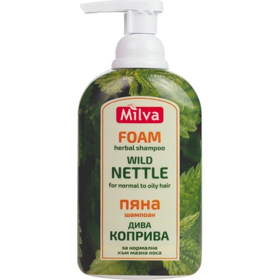 Milva Пяна-шампоан за коса, коприва, 300 ml
