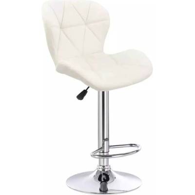 LuxuryForm Design Livio Velur na striebornom tanieri biela