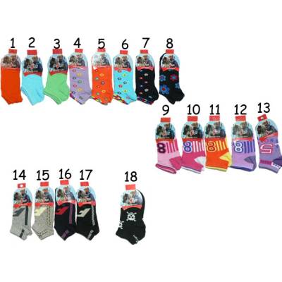 Design Socks Chlapecké a dívčí kotníčkové ponožky mix
