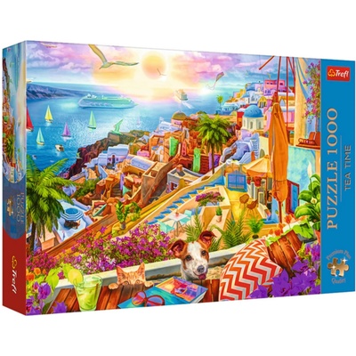 Trefl Пъзел Trefl от 1000 части - Посещение на Санторини (10842)