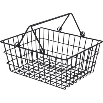 Image 1 of КОШНИЦА МЕТАЛНА С ДРЪЖКИ c80651610 29х23х14см ЧЕРНА (c80651610)