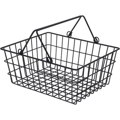 КОШНИЦА МЕТАЛНА С ДРЪЖКИ c80651610 29х23х14см ЧЕРНА (c80651610)