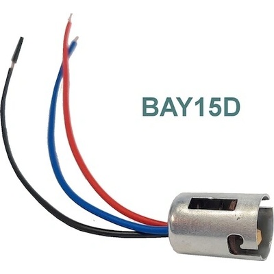 Patice autožárovky BAY15d - 3 vývody
