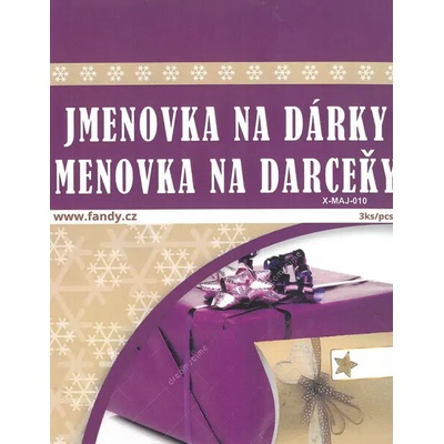 FANDY Jmenovky na dárky XMAJ-010