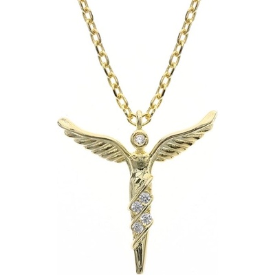 Silenti Jewelry Сребърно колие "Златни Криле