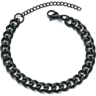 HARAHU Retiazka na ruku Čierna 18+5 cm 7 mm TO-34807