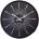 NeXtime Стенен часовник Excentric черно-сребрист (3287ZW)