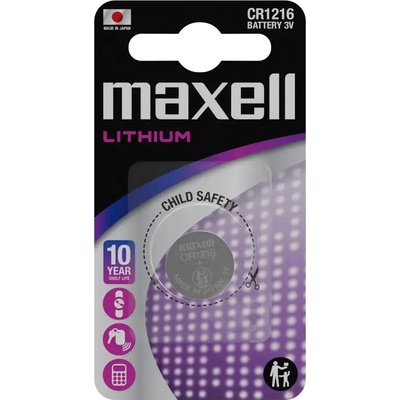 Maxell Бутонна батерия литиева maxell cr1216 3 v (ml-bl-cr1216)