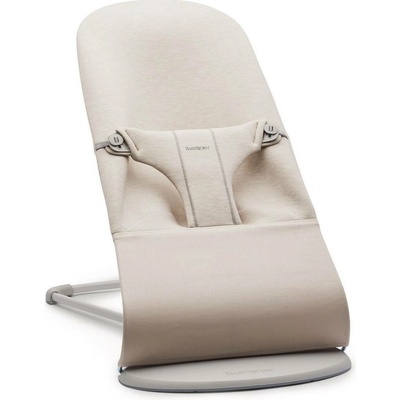 BABYBJORN lehátko Bliss 3D Jersey světle béžové s rámem světle šedým