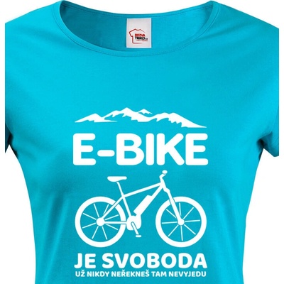 Dámské tričko E-bike Modrá