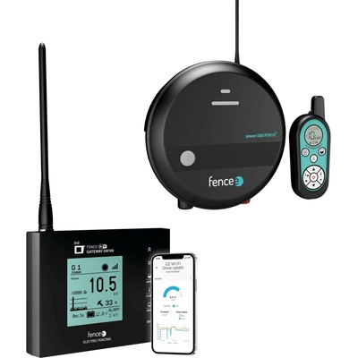 fencee Set elektrického ohradníku Chytrá Farma - RF zdroj s ovladačem 1 J - WiFi Gateway - Ovládání telefonem