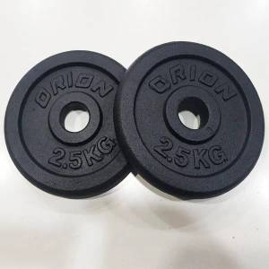 Orion fitness Диск Черен Чугун 30мм 2.5кг х 2бр