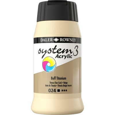 Daler-Rowney System3 АКРИЛНА боя Buff Titanium 500 ml 1 бр (129500024)