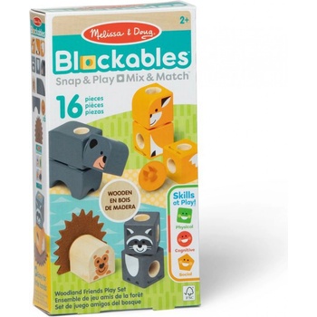 Строителни блокчета Melissa & Doug Blockables дивата природа (6074895)