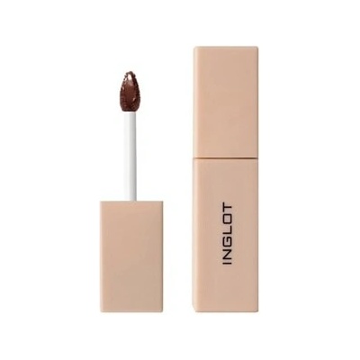 INGLOT Glazed Lips Liquid Lipstick Spf 50+ Tekutá rtěnka Hnědá 3,5 ml