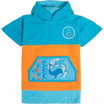 Wave Hawaii Детско пончо за сърф Wave hawaii Kid's Ponchini Keiko Surf poncho - Blau / Orange - размер XXS (750-2937-0111)