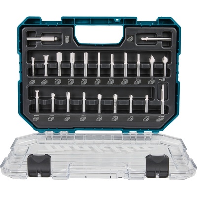 Sada 22ks stopkových fréz, stopka 8mm, Makita D-74784