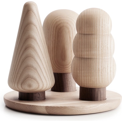 Born in Sweden Мелнички за сол и пипер Into the Woods с поднос 4 части (7340379)