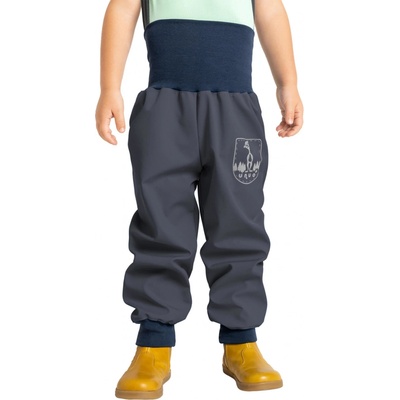 UNUO Batolecí softshellové kalhoty bez zateplení Basic Tm. Šedá