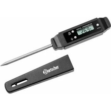 Digitálny ponorný teplomer s LCD displejom 67 mm, čierny plast, teplotný rozsah -50 až +150 °C 100033038