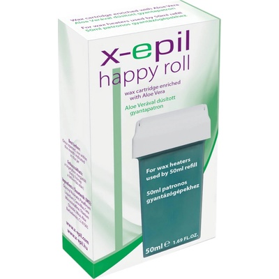 X-Epil Happy Roll depilační patrona 50 ml aloe vera