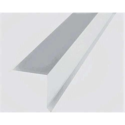Závětrná lišta horní s odkapem r.š.333mm Al Hliník Lakovaný RAL 9006 stříbrná dl.2m