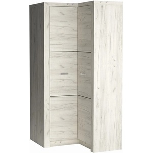 Bogdan Furniture Europe Ъглов гардероб Indianapolis I-14, бял крафт - memo