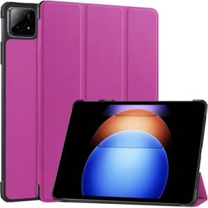 Gigapack Xiaomi Pad 6S Pro GIGAPACK Калъф с функция „FLIP с ефект на кожа, настолна стойка, ЛИЛА (GP-157493)