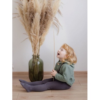 Detské pančuchy na traky JAPI tmavo-sivá