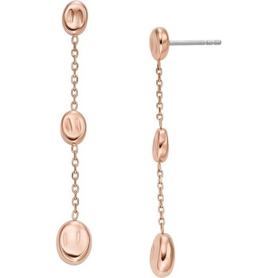 Skagen Elegantné pozlátené visiace náušnice Anja Pebble SKJ1846791