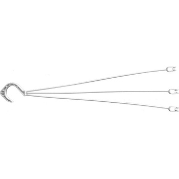 Кука за висяща саксия бяло (111121)