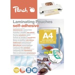 Peach laminating film A4-125 mic - 100 pieces - self-adhesive back - suitable for self-made pictures or signs etc. - compatible with laminating devices from all brand manufacturers - S-PP525-17 - VF-YV-1347