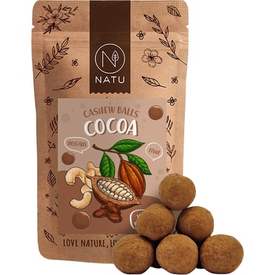 NATU Kakaové kuličky s kešu krémem 70 g