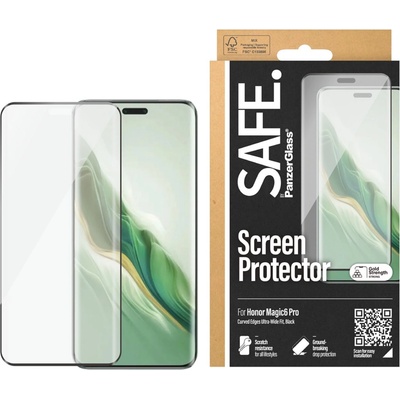 Safe Стъклен протектор Safe - Honor Magic 6 Pro 5G, UWF, черен (5711724957130)