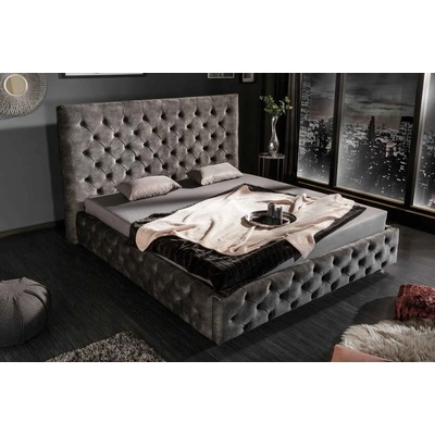 LuxD Laney II olivovo-sivý zamat